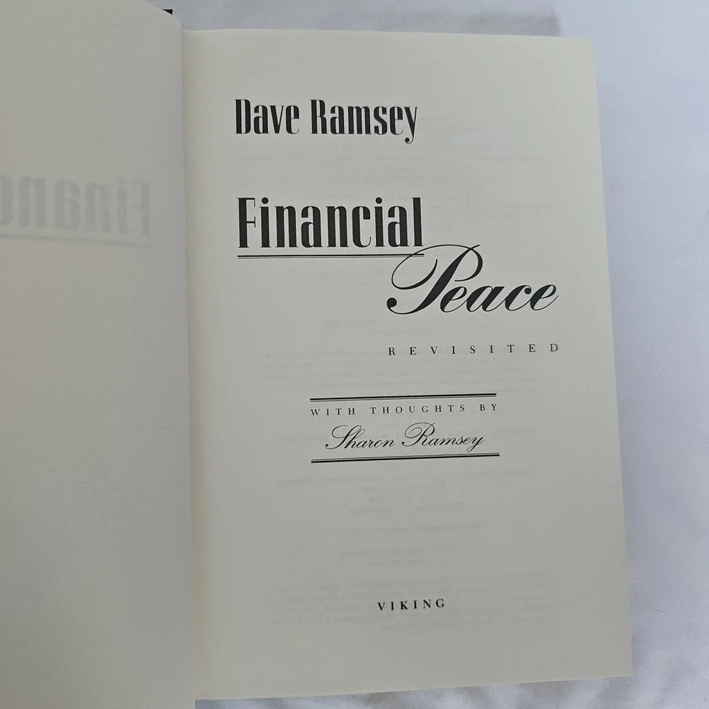 Dave ramsey books lot of 2 financial peace revisted and smart‎ money smart kids